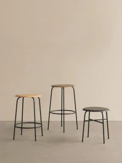 Taburete alto de madera y metal Afteroom