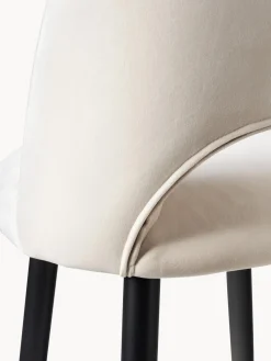 Taburete alto de terciopelo Rachel