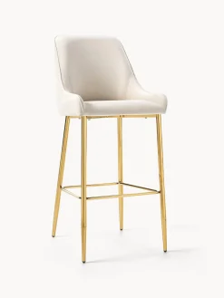 Taburete alto de terciopelo Ava