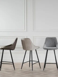 Taburete alto de terciopelo Sierra