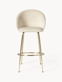 Taburete alto de terciopelo Luisa