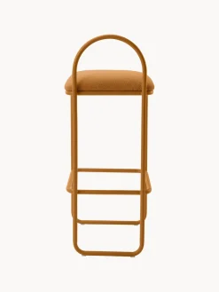 Taburete alto en tejido bouclé Angui