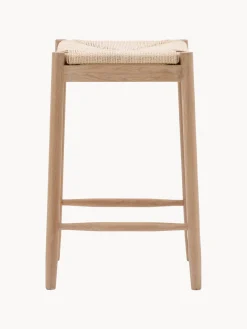 Taburete artesanal de madera de roble Eton