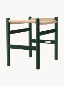 Taburete con asiento tejido a mano CH53