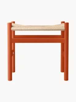 Taburete con asiento tejido a mano CH53