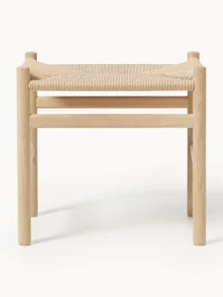 Taburete con asiento tejido a mano CH53