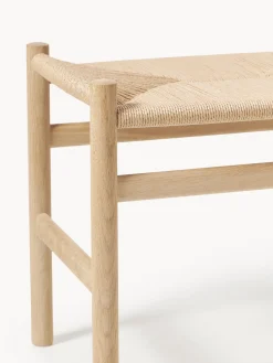 Taburete con asiento tejido a mano CH53