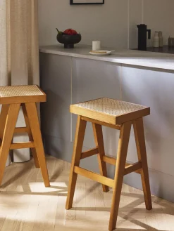 Taburete de bar con tejido vienés Sissi