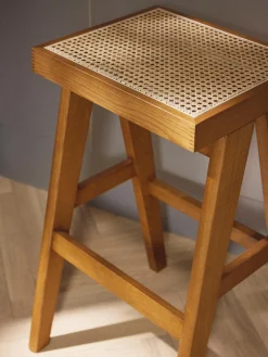 Taburete de bar con tejido vienés Sissi