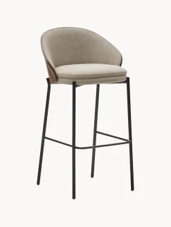 Taburete de bar de chenilla Eamy