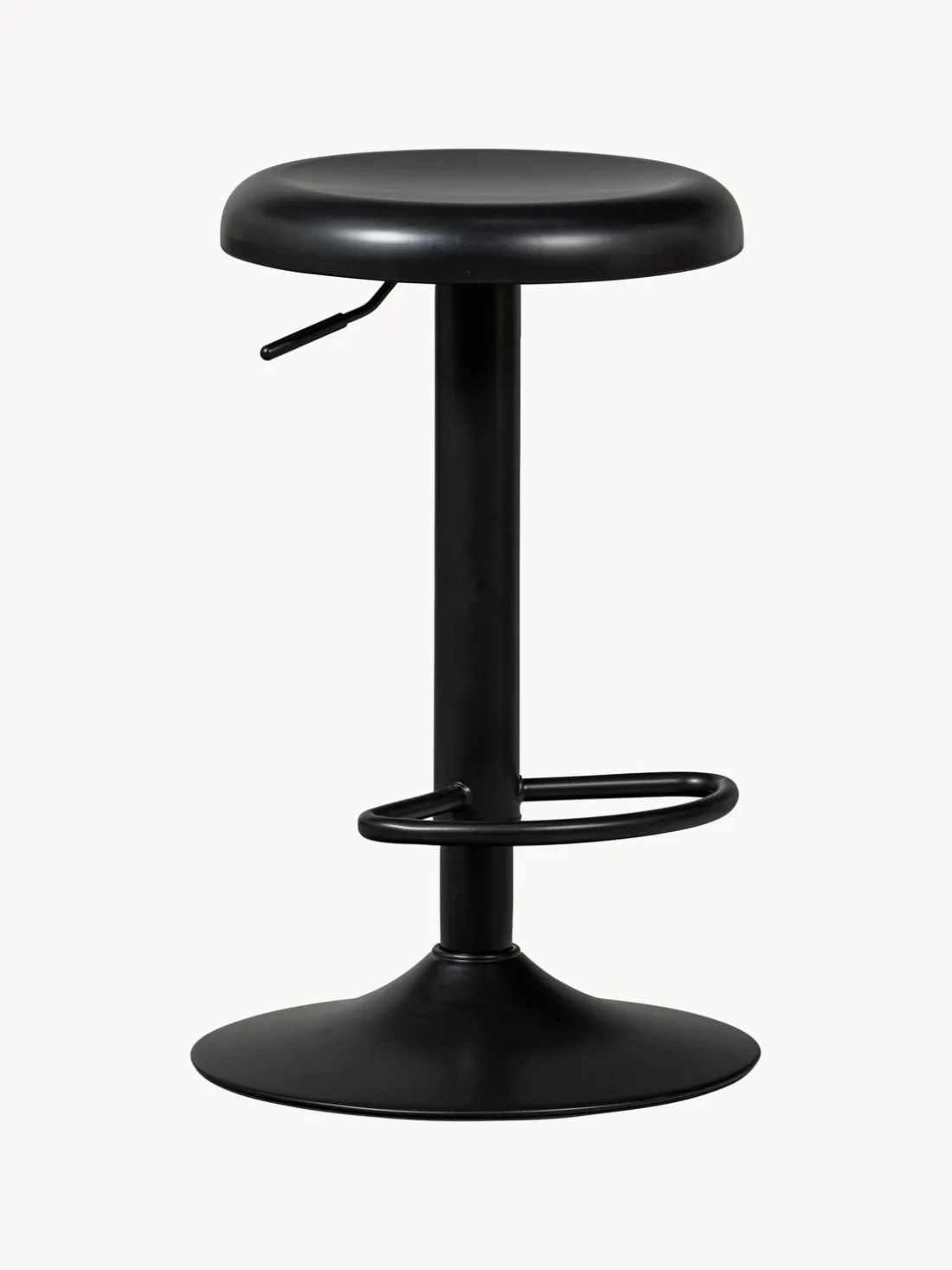 Taburete de bar de metal Isaac, regulable en altura