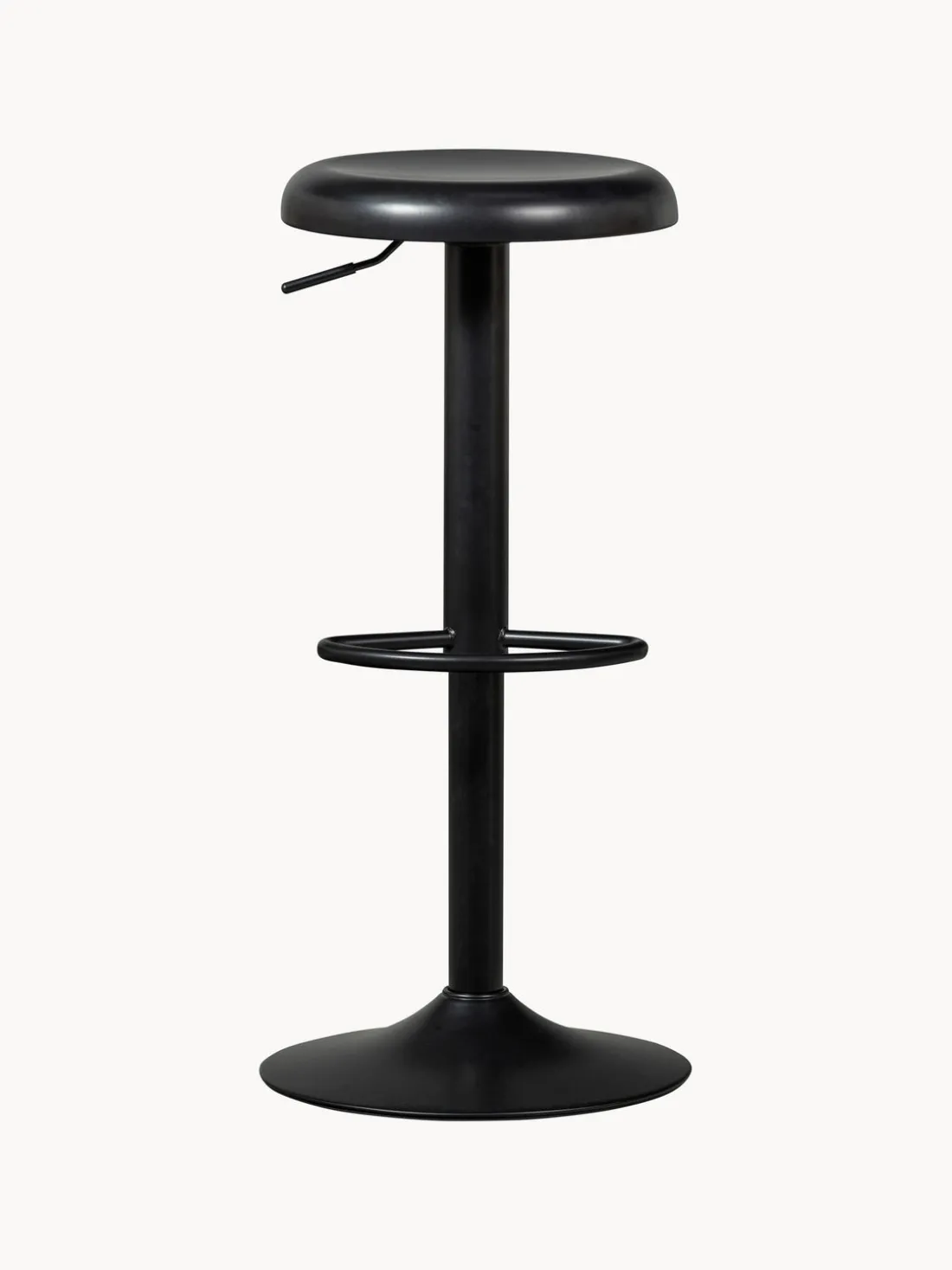 Taburete de bar de metal Isaac, regulable en altura