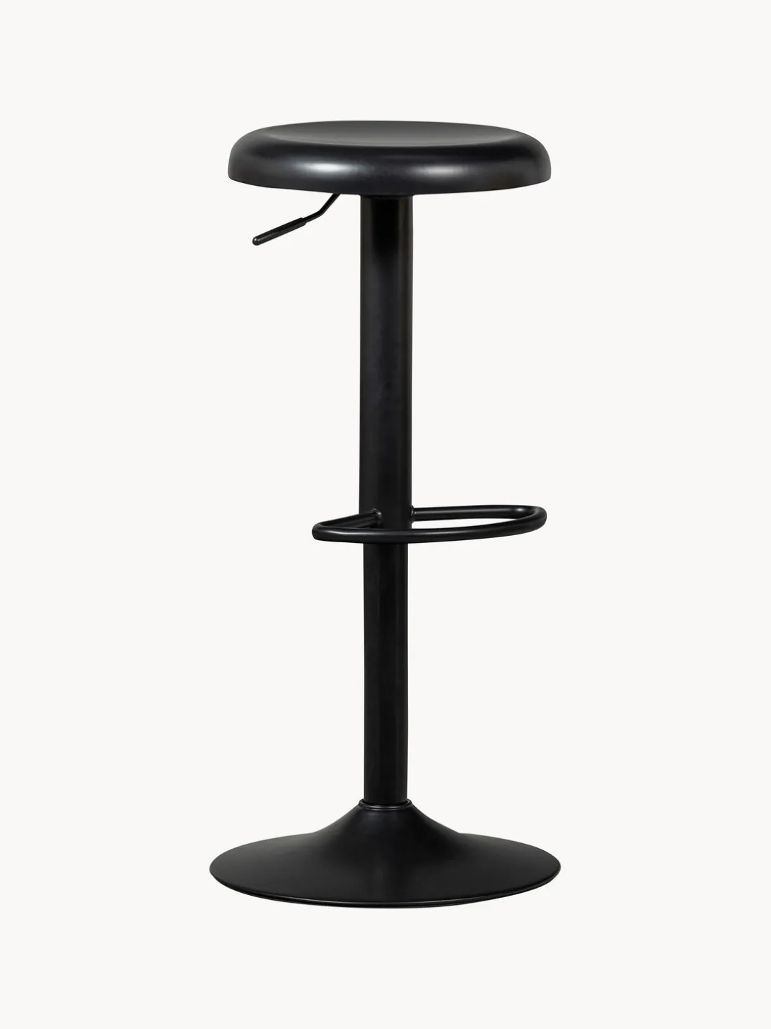 Taburete de bar de metal Isaac, regulable en altura