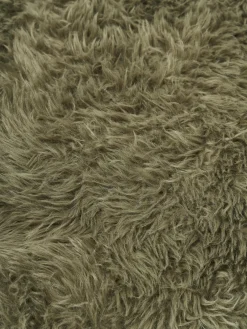 Taburete de cuero sintético con patas de metal Luan