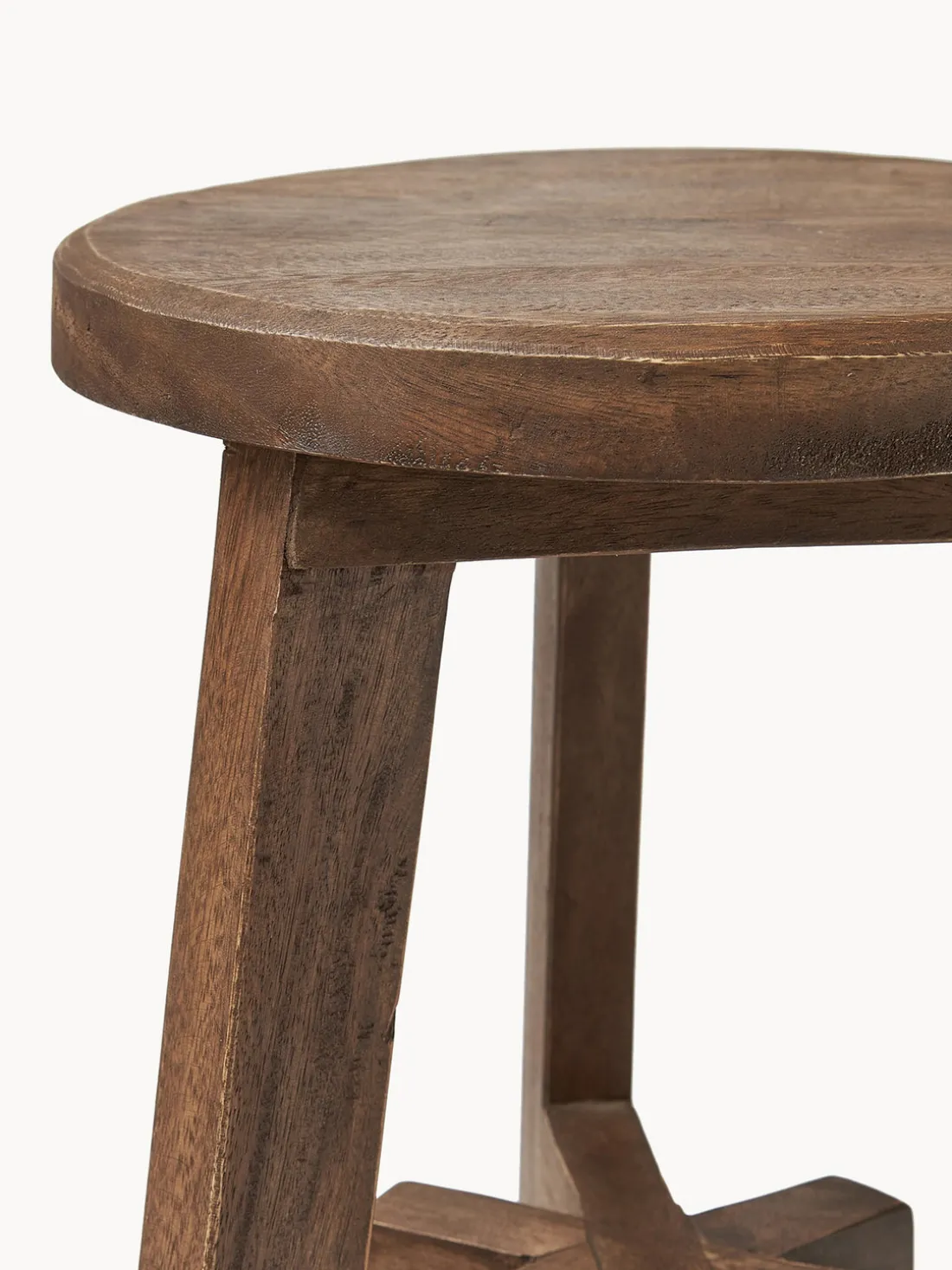 Taburete de madera de acacia Dingklik