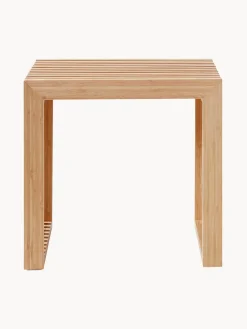 Taburete de madera de bambú Rib