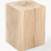 Taburete de madera de roble Block