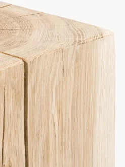 Taburete de madera de roble Block