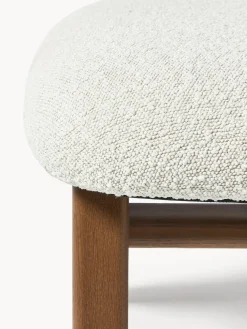 Taburete en tejido bouclé Shenay