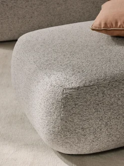 Taburete en tejido bouclé Sofia