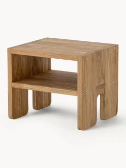 Taburete infantil de madera de roble Bas