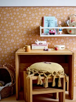 Taburete infantil de madera de roble Bas