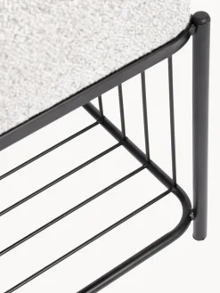 Taburete tapizado en tejido bouclé Milou