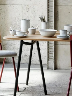 Taza artesanal con platito Nordic Sand