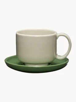 Taza artesanal con platitos Amare