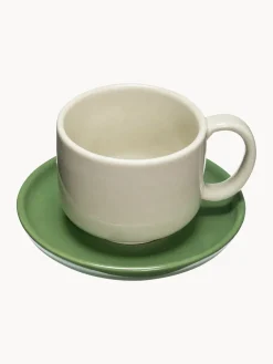Taza artesanal con platitos Amare