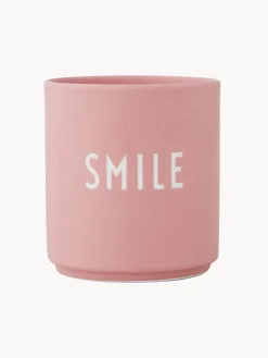 Taza con frase de diseño Favourite SMILE