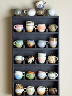 Taza de café artesanal con esmalte Paula