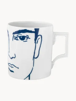 Taza de porcelana artesanal Adam