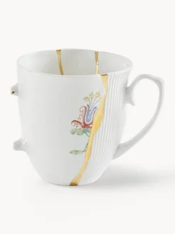 Taza de porcelana Kintsugi
