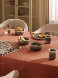 Tazas artesanales con esmalte reactivo Danza, 4 uds.