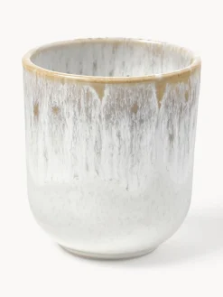 Tazas artesanales con esmalte reactivo Danza, 4 uds.