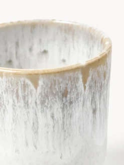 Tazas artesanales con esmalte reactivo Danza, 4 uds.