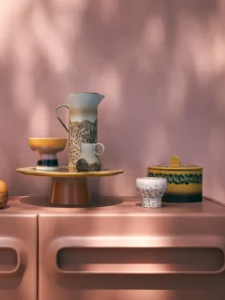 Tazas artesanales de gres 70's, 2 uds.