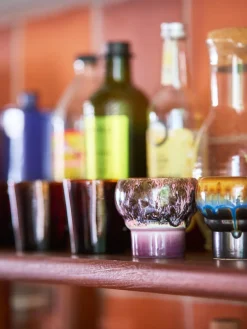 Tazas artesanales de gres 70's, 2 uds.