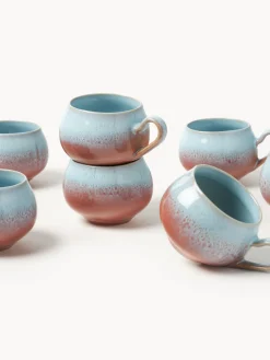 Tazas artesanales Marguerite, 4 uds.