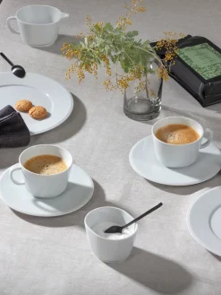 Tazas con platitos de porcelana artesanales Vitruv, 2 uds.