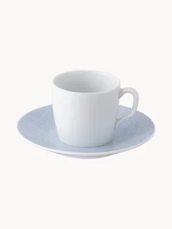 Tazas con platitos de porcelana artesanales Cosmopolitan, 2 uds.