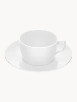 Tazas con platitos de porcelana artesanales Cosmopolitan, 2 uds.