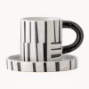 Tazas con platitos Frankie (2 uds.)
