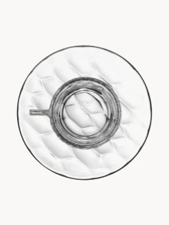 Tazas de café con platitos con relieves Jellies, 4 uds.