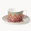 Tazas de café con platitos de porcelana Fine Bone China Jarris, 2 uds.