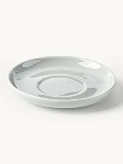 Tazas de café espresso con platitos de porcelana Nessa, 4 uds.