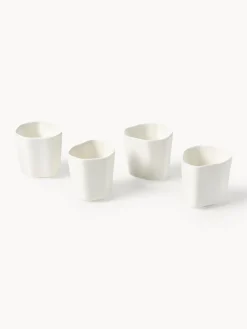 Tazas de café espresso de porcelana con forma orgánica Joana, 4 uds.