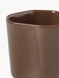Tazas de café espresso de porcelana con forma orgánica Joana, 4 uds.