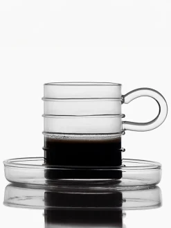 Tazas de espresso artesanales Deco' Clear, 6 uds.